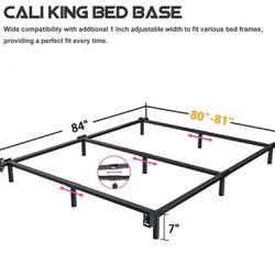 California King Size Bed Frame, 7 Inch