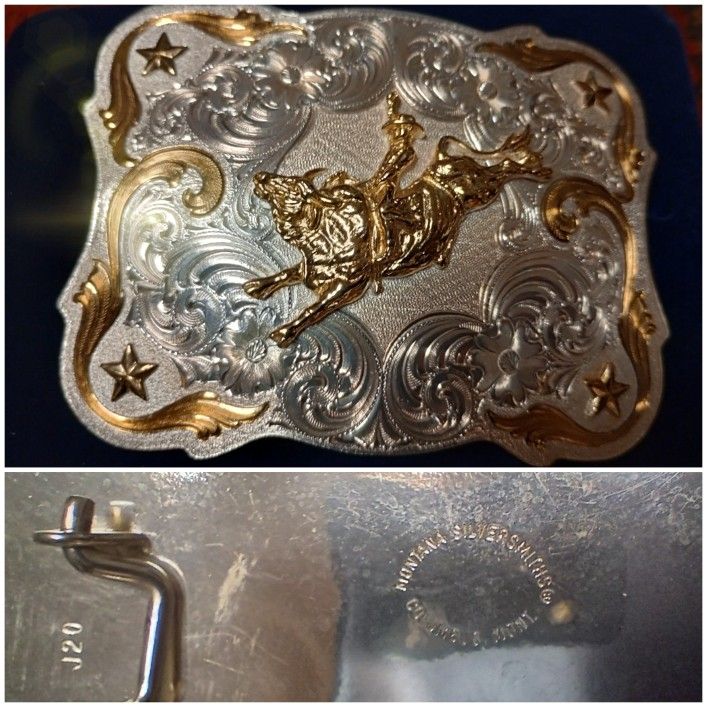 Bucking Bull Cowboy Belt Buckle