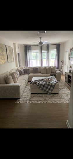 Living room ivory sectional