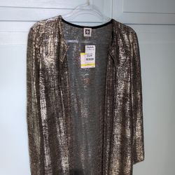Gold Lame Anne Klein Wrap