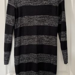 Black & Silver Sweater Dress