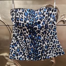 Gently Loved White House black Market Corset Style Top.