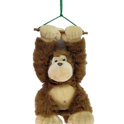 Circus Circus Casino Monkey 12" H Plush Hanging Brown Stuffed Animal Vintage