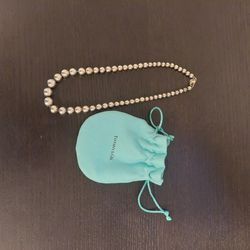 Tiffany & Co. Tiffany Hardwear 925 Sterling Silver Graduated Ball Bead Necklace