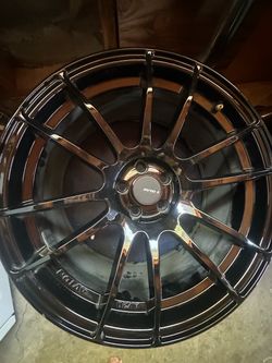 AVID 1 Gloss Black Aftermarket Wheel Rim