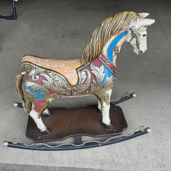 Beautiful Vintage Rocking Horse. Selling On Etsy For $858.00! $125 Obo. 