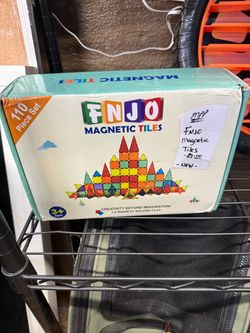FNJO Magnetic Tiles 110 Piece Set