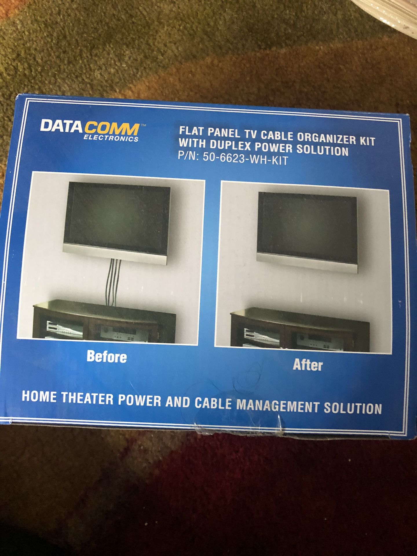 Wall Mount TV Kit To Hide/organize Wires
