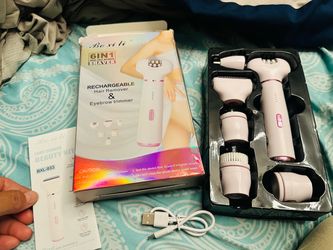 Boxili 6-in-1 Rechargeable Hair Remover & Eyebrow Trimmer