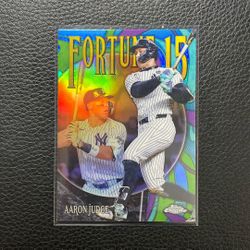 2025 Aaron Judge Topps Chrome Fortune 15 Insert 