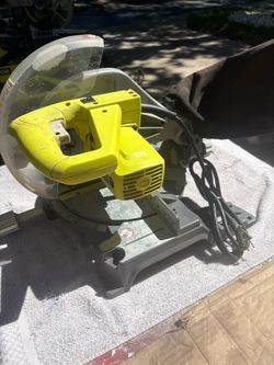 Ryobi 10” Compound Miter Saw-TS1345SL-Clean, 14 Amp, Dust Bag, Newer Blade