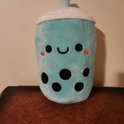 Fiesta Plush-Blue Boba Tea Drink Plushie With Tapioca 