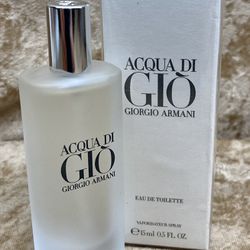 Acqua Di Gio Giorgio Armani Eau De Toilette For Men 0.5 Fl. Oz. 15 Ml. Travel Size Spray Sealed Box