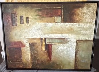 CORONA 36X48 DARK BLACK OIL PAINTING ON CANVAS