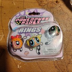 Vintage Power Puff Girl Ring Set