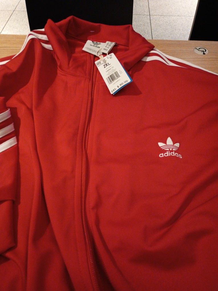 New Adidas Track Top Jacket 2xl