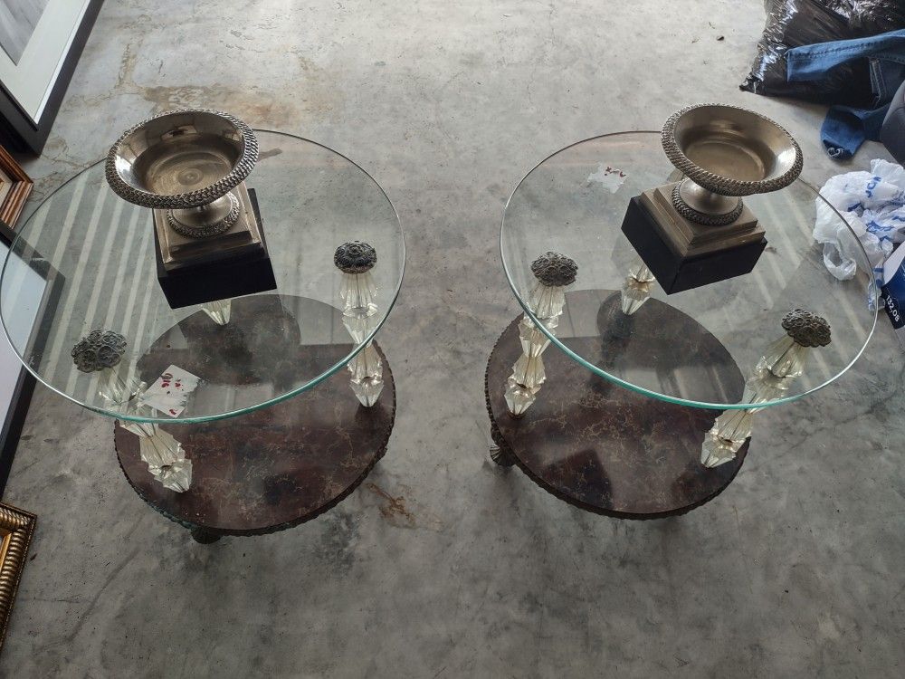 1950 Belgium Hollywood Regency Vintage Tables !!