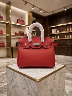 Hermès Birkin Red Togo Leather Handbag