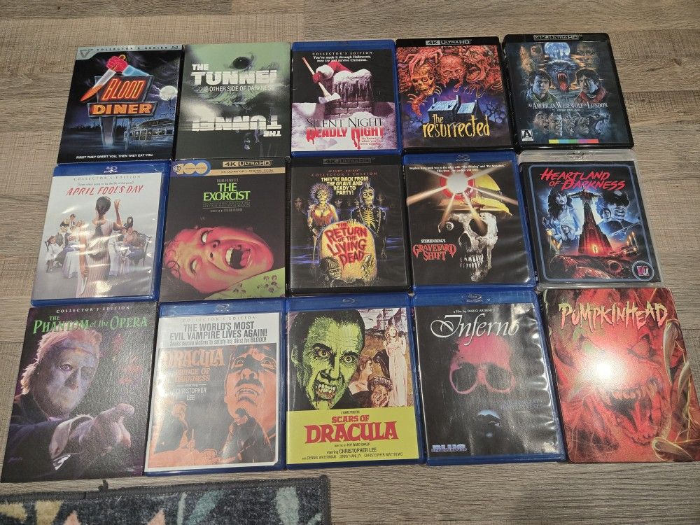 Horror Movie Collection 80s 90s Blu Ray And 4Ks With Slipcovers