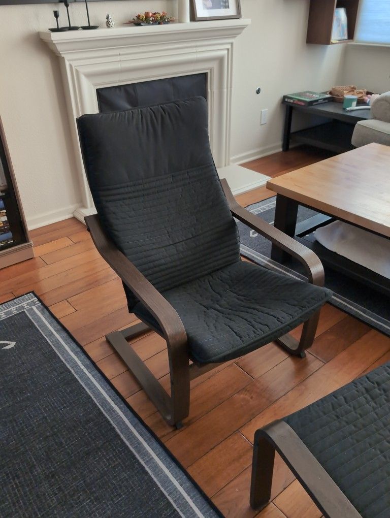 IKEA Poang Armchair And Footrest