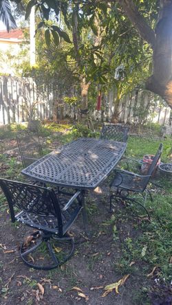 Wrought Iron Patio Table