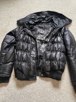 Buffalo David Bitton Black Puffer Jacket with Hood