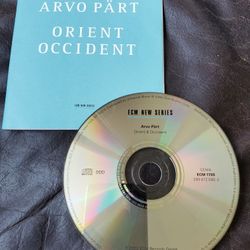 Arvo PART  ORIENT OCCIDENT CD
