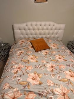 Queen frame and mattress