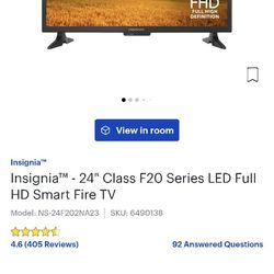 24" Insignia Amazon Fire Smart TV W/ Voice Remote 