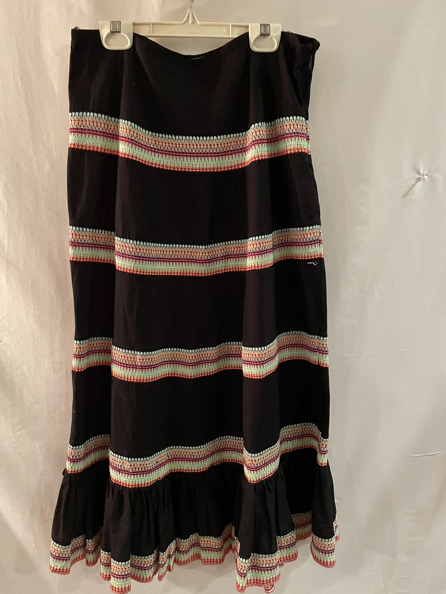 Ladies Womens Small RXB black cute fun knee length skirt