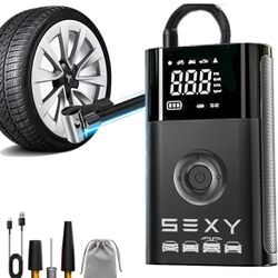 VINBYEE Tire Inflator Air Compressor for Tesla Model 3 Y X S,Cordless Portable Air Pump