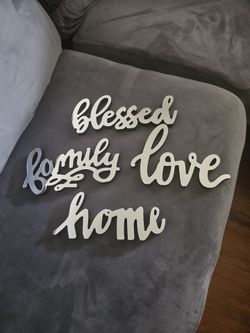 Metal Word Wall Art Sign Set