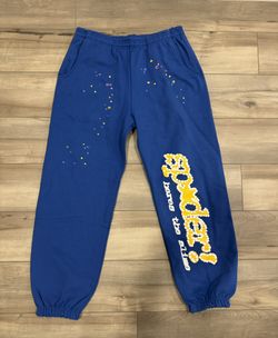 Sp5der Sweatpants Blue