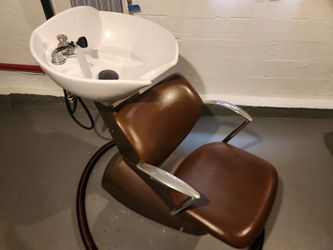 Backwash station hair wash salon
