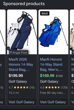 Maxfli golf stand bag