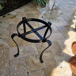 Black Wrought Iron Plant Stand