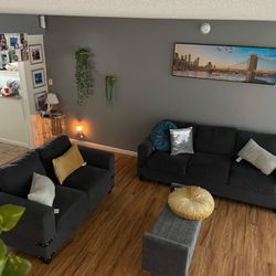 Sofa and loveseat
