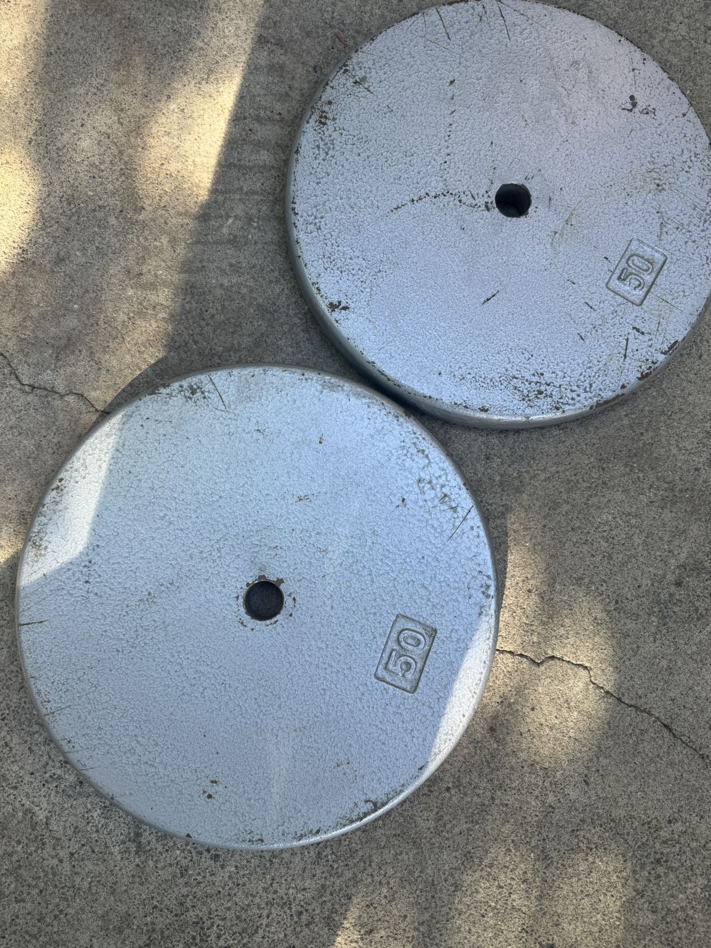 Pair Of 50 Pound Standard Size Weights
