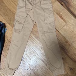 Khaki Cargo Joggers