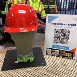LIFT Fiber Reinforced Full Brim Red Safety Hard Hat