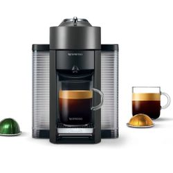 Nespresso Vertuo Coffee and Espresso Machine by De'Longhi SINGLE SERVE COFFEE & ESPRESSO MACHINE: Single serve coffee or espresso at the touch of a bu