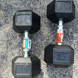 Hex Rubber Dumbbells Weights New Years Resolution 💪