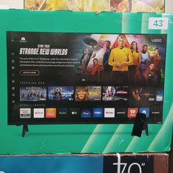 43" Screen Led Smart TV By Vizio.  Hulu Pandora Netflix YouTube And Much More 