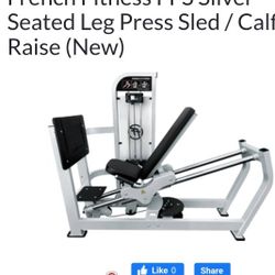 French Fitness FFS Silver 45 Degree Linear Leg Press (New