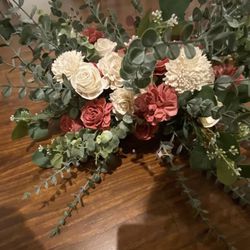 Wedding sola flower arrangement (used for arbor decor)