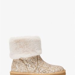 Brand New michael kors julia bootie chunky glitter Size 8M