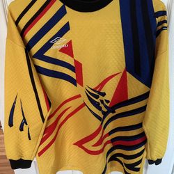 Vintage 90s UMBRO Goalkeeper Multicolor Jersey 