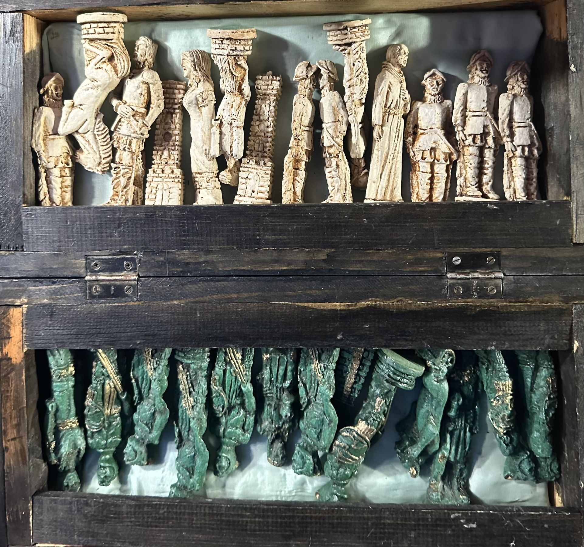 Chess Game Set Vintage Aztec Heavy Duty