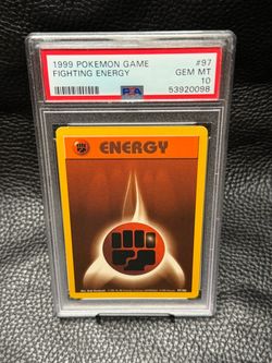 FIGHTING ENERGY 97/102 WOTC 1999 BASE SET UNLIMITED PSA9