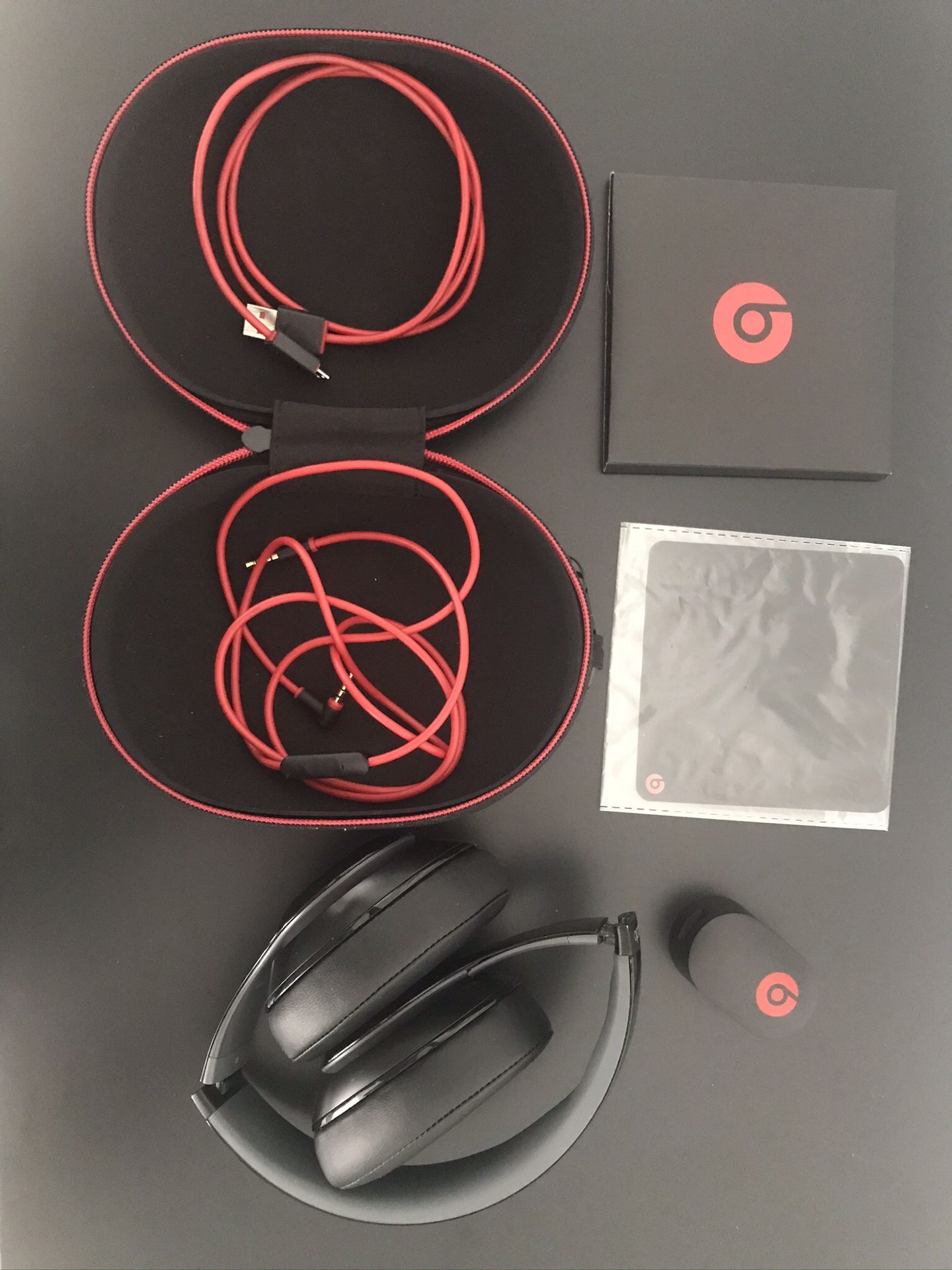 Over Ear Noise Canceling Beats Headphones - Black